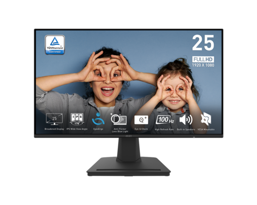 MSI monitor PRO MP252, 24.5", IPS, FHD, 100Hz, 1ms, zvučnici