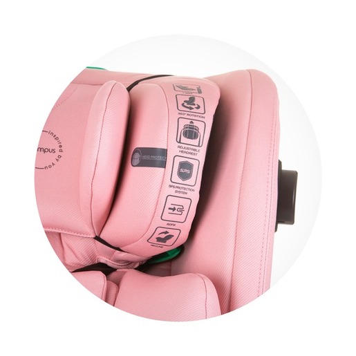Chipolino autosjedalica, ISOFIX, 40-150 cm, Olympus Flamingo