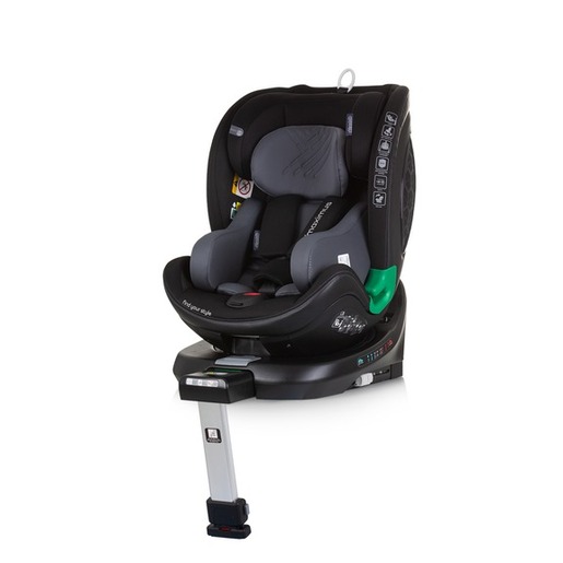 Chipolino autosjedalica, ISOFIX, 40-150 cm, Maximus Obsidian