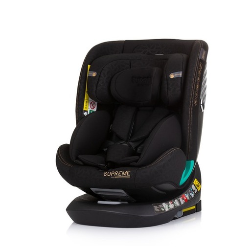Chipolino autosjedalica, ISOFIX, 40-150 cm, Supreme Obsidian