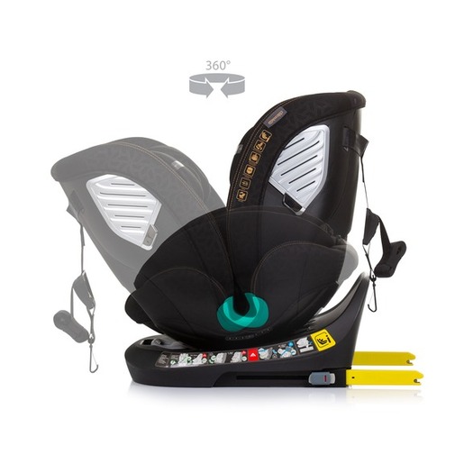 Chipolino autosjedalica, ISOFIX, 40-150 cm, Supreme Obsidian