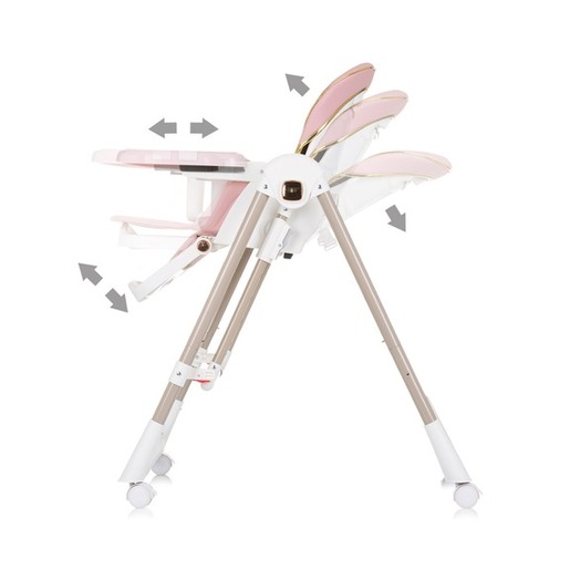 Chipolino hranilica / ležaljka 2u1 Milk Shake Flamingo