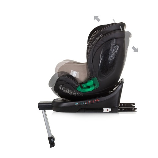 Chipolino autosjedalica, ISOFIX, 40-150 cm, Maximus Macadamia