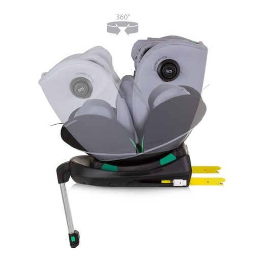 Chipolino autosjedalica, ISOFIX, 40-150 cm, Olympus Ash Grey