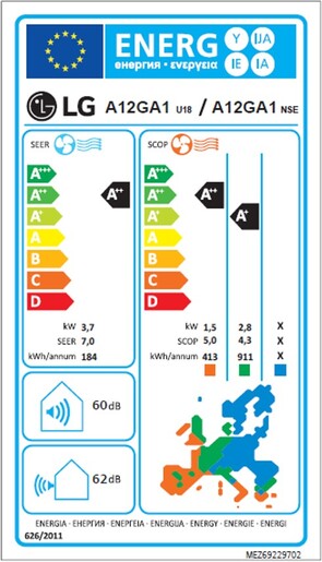 LG klima uređaj ARTCOOL Gallery Special, Uokvireno umjetničko djelo, 12000 BTU Split A12GA1 set