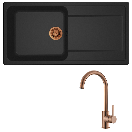 Set sudoper Life 480 + slavina Vida, Bakar/Crna