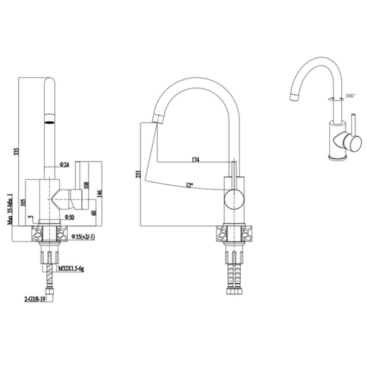 Set sudoper Life 480 + slavina Vida, Bakar/Siva