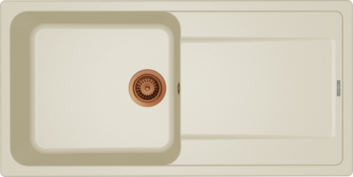 Set sudoper Life 480 + slavina Vida, Bakar/Bež