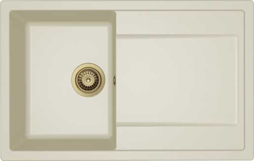 Set sudoper Life 300 + slavina Vida, Zlato/Bianco