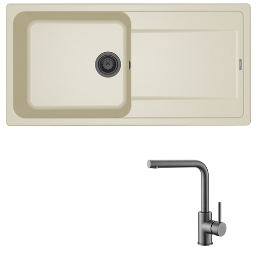 Set sudoper Life 480 + slavina Zora, Grafit/Bež