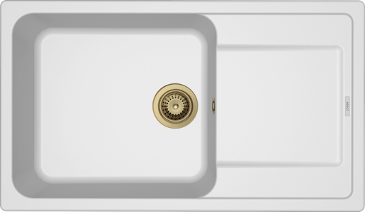 Set sudoper Life 410 + slavina Vida, Zlato/Bianco