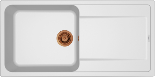 Set sudoper Life 480 + slavina Vida, Bakar/Bianco