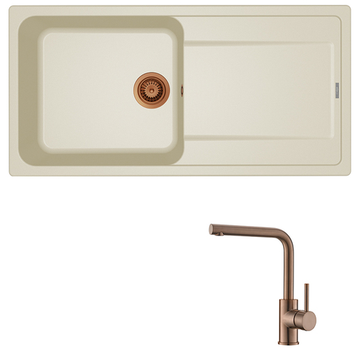 Set sudoper Life 480 + slavina Zora, Bakar/Bež