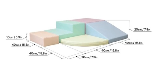 IGLU set CORNER CLIMBER - pastelni