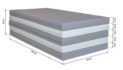 IGLU madraci za igru 5 kom - sivi - bijeli