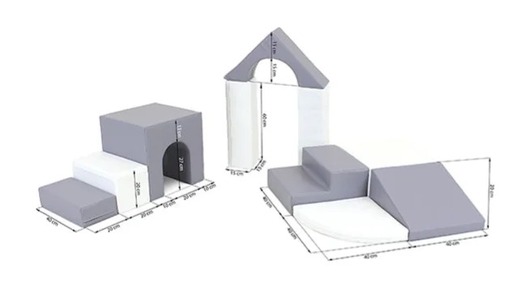 IGLU set CREATIVITY - sivi - bijeli