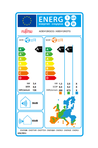 Fujitsu klima uređaj Advance Inverter ASEH12KGTG/AOEH12KGCG