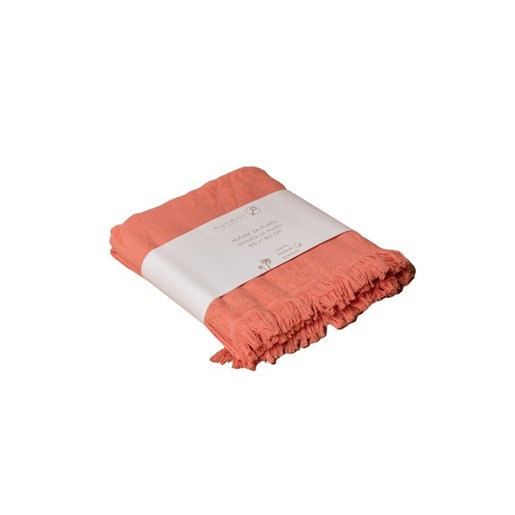 Ručnik za plažu Mirjana Mikulec u Hamam stilu 85 x 180 cm, crveno narančasta