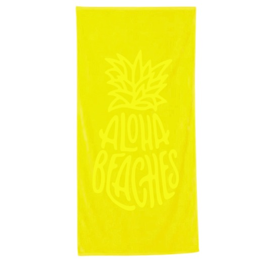 Ručnik za plažu Essenza bath aloha, 70 x 150 cm, žuta