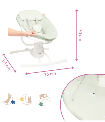 Badabulle njihaljka Lateral Swing - Green