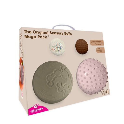 Edushape lopte Sensory Balls Mega Pack - Boho Chic
