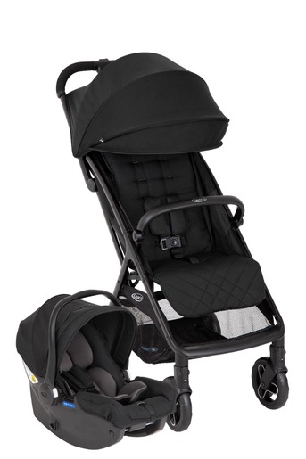 Graco komplet 2u1 kolica Myavo + autosjedalica SnugEssentials i-Size R129 - Midnight