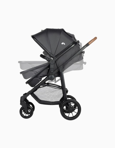 Bebe Confort kolica 3u1 Haze + košara + autosjedalica - Mineral Graphite