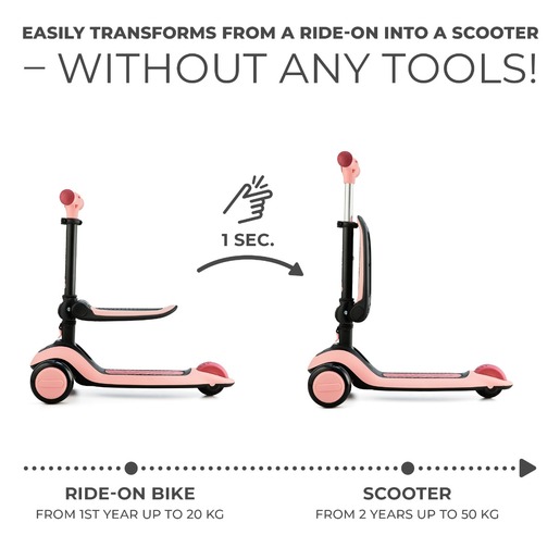 Kinderkraft romobil Halley - Rosa Pink