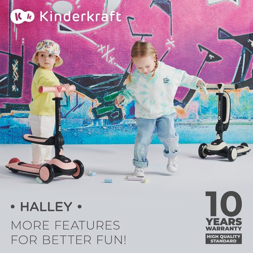 Kinderkraft romobil Halley - Rosa Pink