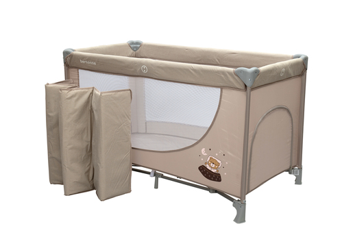 Bertonne sklopivi krevetić Sleeping Bear, Beige