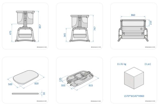 Maxi-Cosi kolijevka Iora Air - Beyond Graphite