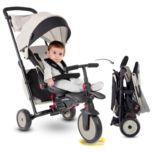 Smart Trike Tricikl Folding Str7J - Warm Grey