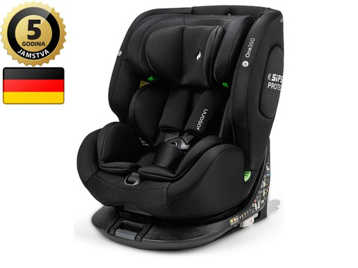 OSANN autosjedalica One360, i-Size, ISOFIX-360, 40-150cm, crna JAMSTVO 5god