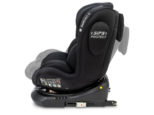 OSANN autosjedalica Swift360 S, i-Size, ISOFIX-360, 76-150cm, crna JAMSTVO 5god