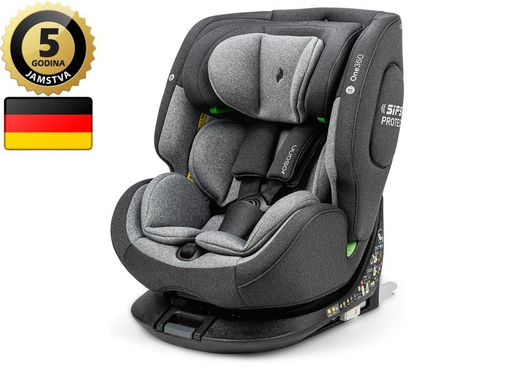 OSANN autosjedalica One360, i-Size, ISOFIX-360, 40-150cm, siva JAMSTVO 5god