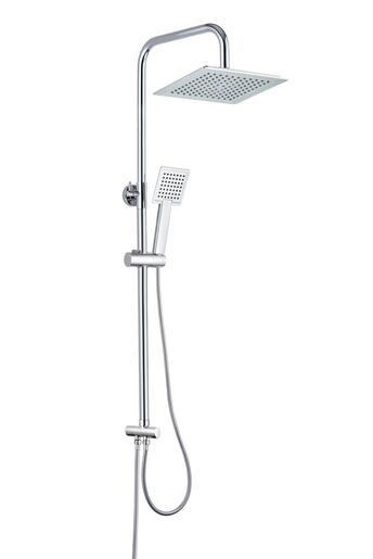 AQG Wind BLU SQ tuš set, 1 funkcija, krom