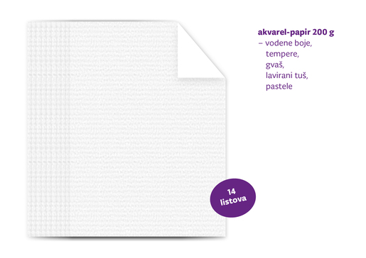 Likovna mapa s kolaž-papirom i raster-papirom 3 i 4