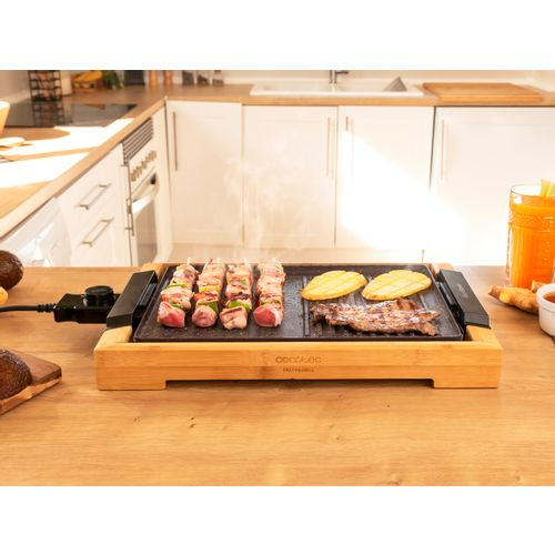 Cecotec električni roštilj Tasty Grill 2000 Bamboo, 2000W