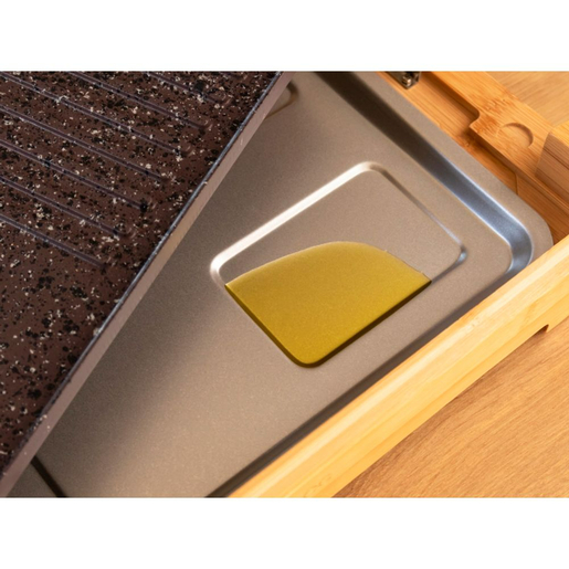 Cecotec električni roštilj Tasty Grill 2000 Bamboo, 2000W