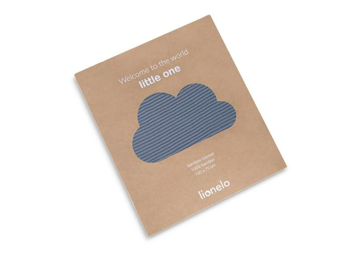 Lionelo bambus dekica za bebe, 100x70cm, plava