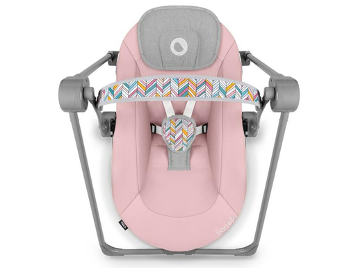 Lionelo dječja zibalica OTTO, 5 melodija, 5 igračaka. 5 brzina, roza