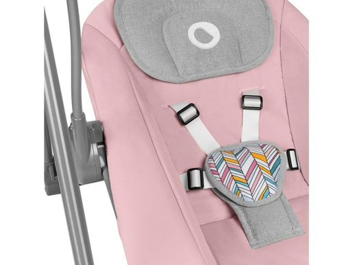 Lionelo dječja zibalica OTTO, 5 melodija, 5 igračaka. 5 brzina, roza