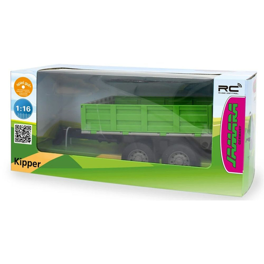 Jamara traktor prikolica Tipper za RC-Tractor, zelena, 1:16