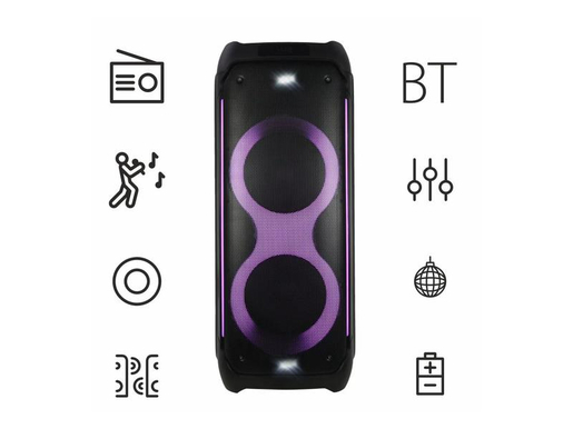 MANTA karaoke ATHOS BT, 300W, FM, mikrofon + daljinski, crni SPK1001B300