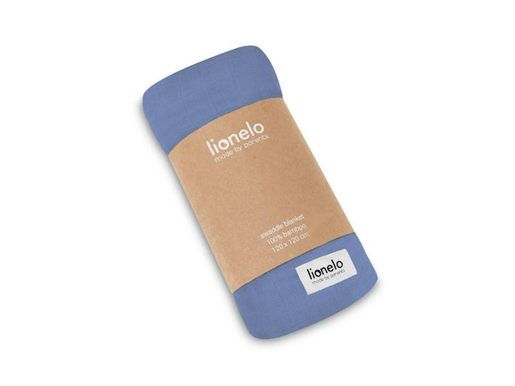 Lionelo bambus dekica za bebe Swaddler, 120x120cm, plava