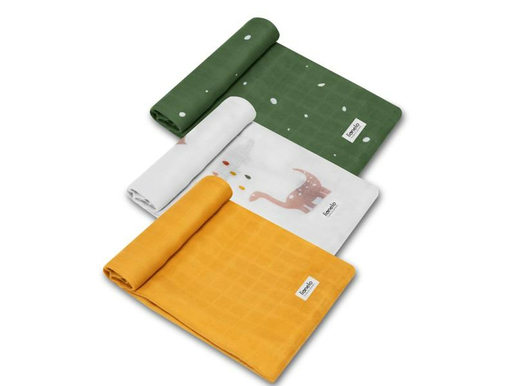 Lionelo bambus pelene, 3kom, 70x70cm, Dino