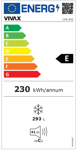 VIVAX HOME zamrzivač CFR-293