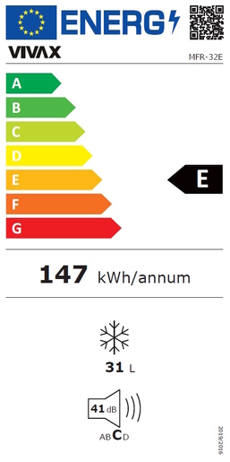 Vivax vertikalni zamrzivač MFR-32E