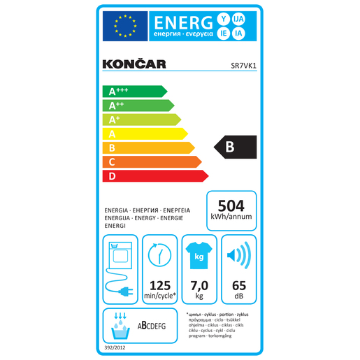 Končar sušilica rublja SR7VK1