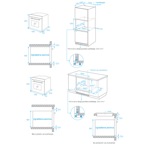 Končar pećnica UPO658DM